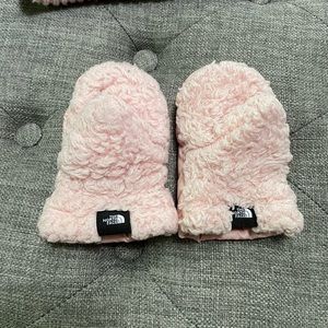 North Face Baby Toddler Girl Fleece Puffer Gloves Mittens